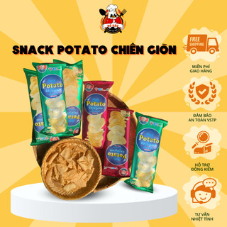 Snack khoai tây chiên giòn Potato gói 26g, Snack vị khoai tây Potato giòn thơm giá rẻ ăn vặt cổng trường