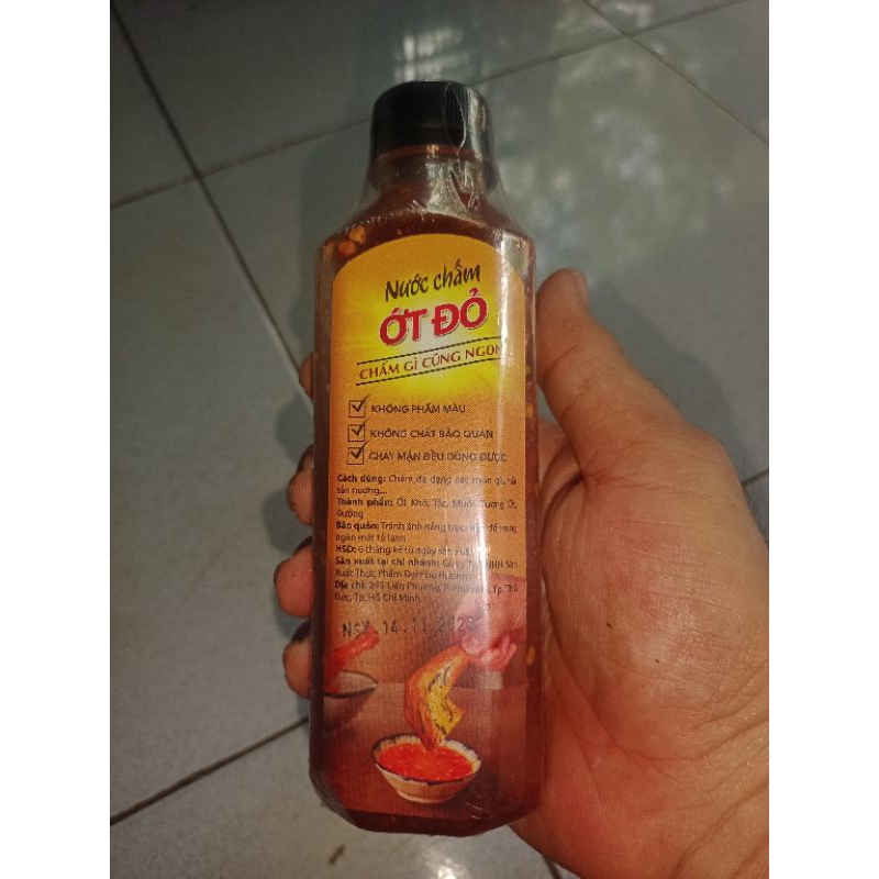 (Cô Ba Food) Sốt chấm ớt đỏ chai 330ml