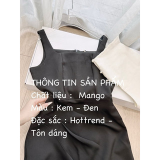 Váy li sườn chéo mix choàng 2 lớp