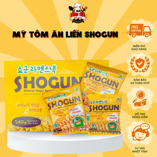 Mỳ tôm ăn liền rắc phô mai trẻ em SHOGUN vị gà, Mỳ tôm rắc phô mai gói 18g - Tiệm ăn vặt bố Gấu ( Hộp 30 gói)