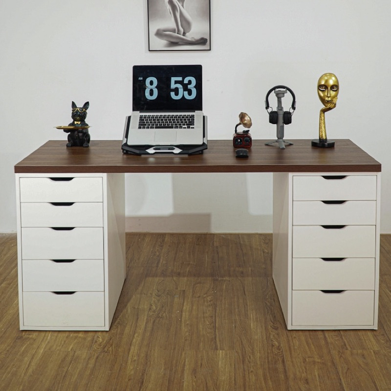 bàn làm việc Ikea, Bàn nhiều hộc tủ đựng đồ | BigBuy360 - bigbuy360.vn