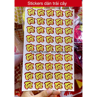 Thế giới Decal dán trái cây - Giấy dán dưa - Ảnh thật