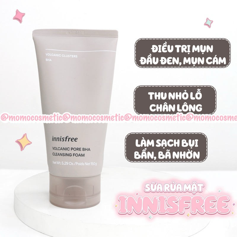 Sữa rửa mặt núi lửa Innisfree