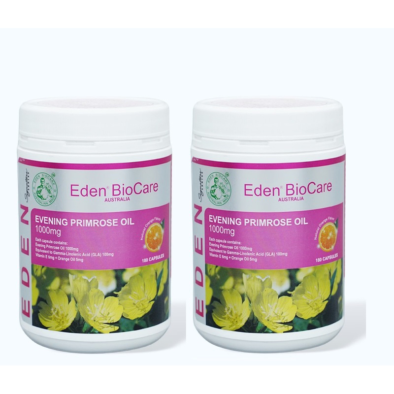 Combo 2 hộp Dầu Hoa Anh Thảo (180 viên/hộp) Australia Eden BioCare Evening Primrose Oil (HSD 01/2028
