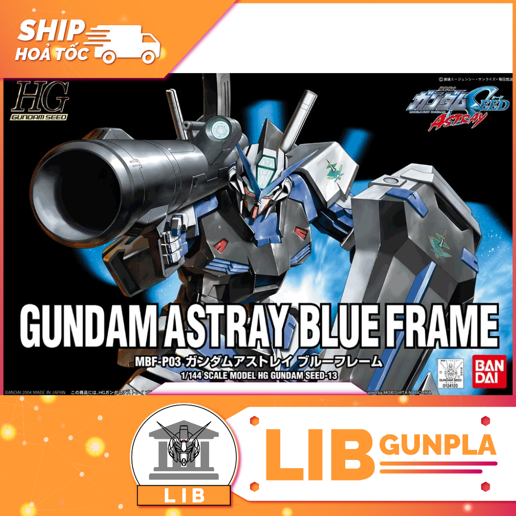 Đồ chơi mô hình lắp ráp Gundam Bandai HG SEED 1/144 Gundam SEED - Gundam Astray Blue Frame