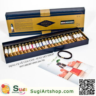 Màu nước Mijello Mission Gold Watercolor 24 color Set 7ml