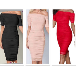 Đầm thun lưới body đẹp vnxk