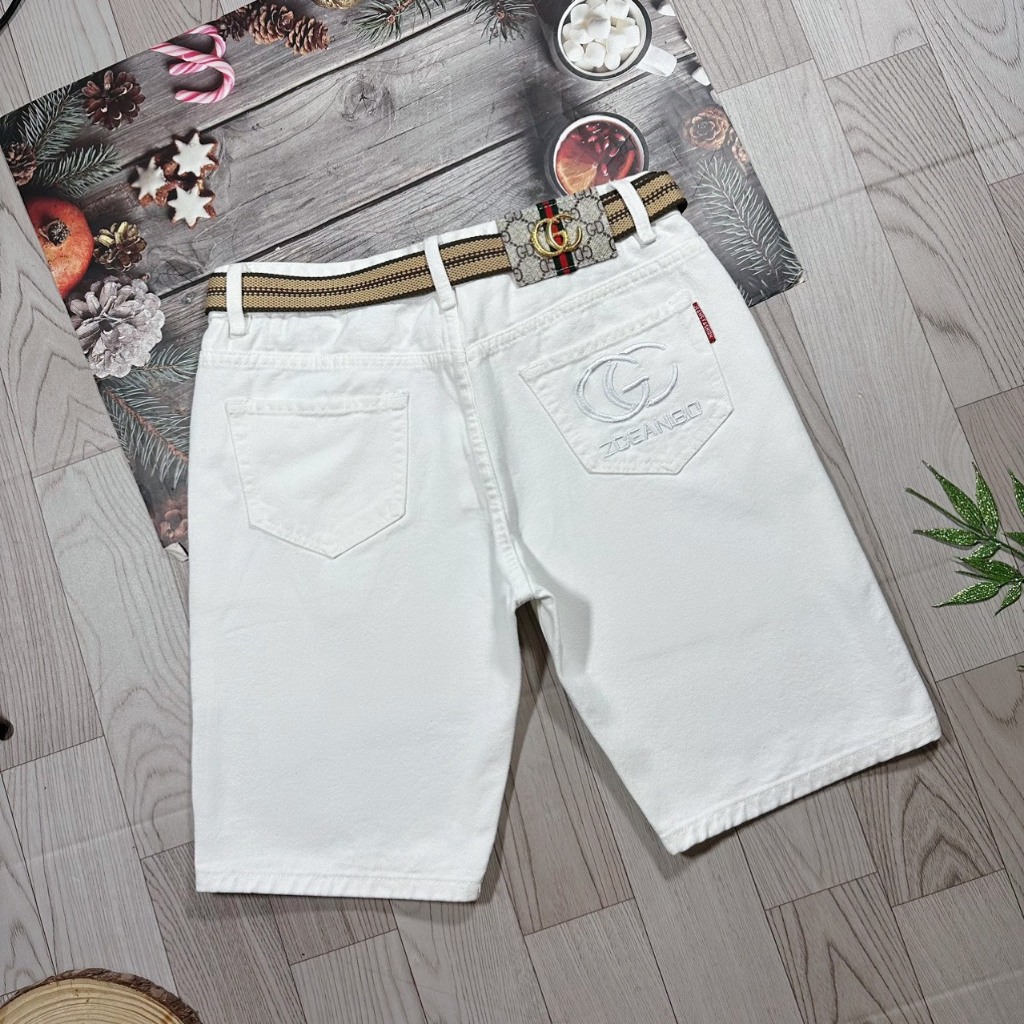 Quần short jean nam xước chất bò - quần short demin lửng nam co giãn thời trang cao cấp Pn_shop90 ms245
