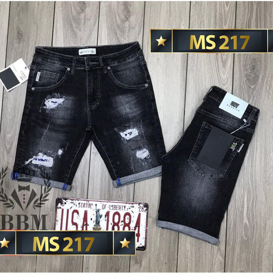 Quần short jean nam chất bò co giãn- quần lửng nam thời trang PN ms245