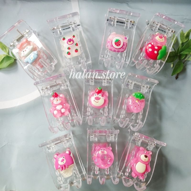 Kẹp tóc càng cua 5 răng hình cute