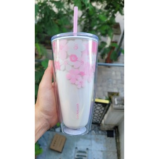 Ly nhựa 2 lớp có ống hút dung tích 750ml-hap507-hap509 hàng chính hãng