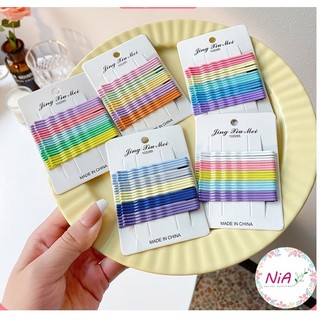 Set 20 kẹp tăm lượn sóng, kẹp tóc nữ màu pastel dễ thương PK164