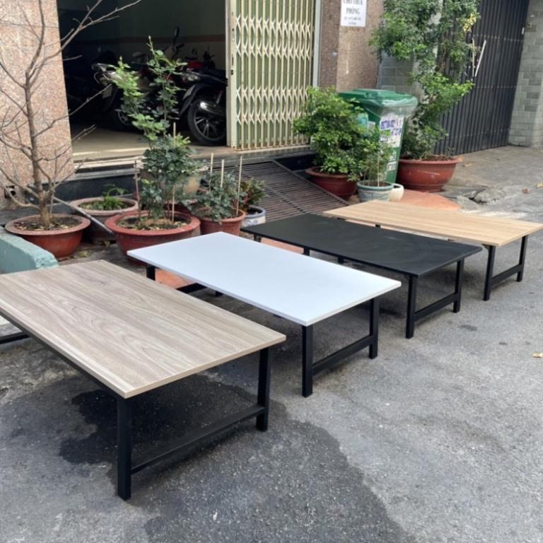 Bàn làm việc chân xếp ,gấp gọn, Ngồi bệt khung sắt dày liên kết chắc chắn, mặt bàn mdf phủ melamin chống xước hàng sịn | BigBuy360 - bigbuy360.vn