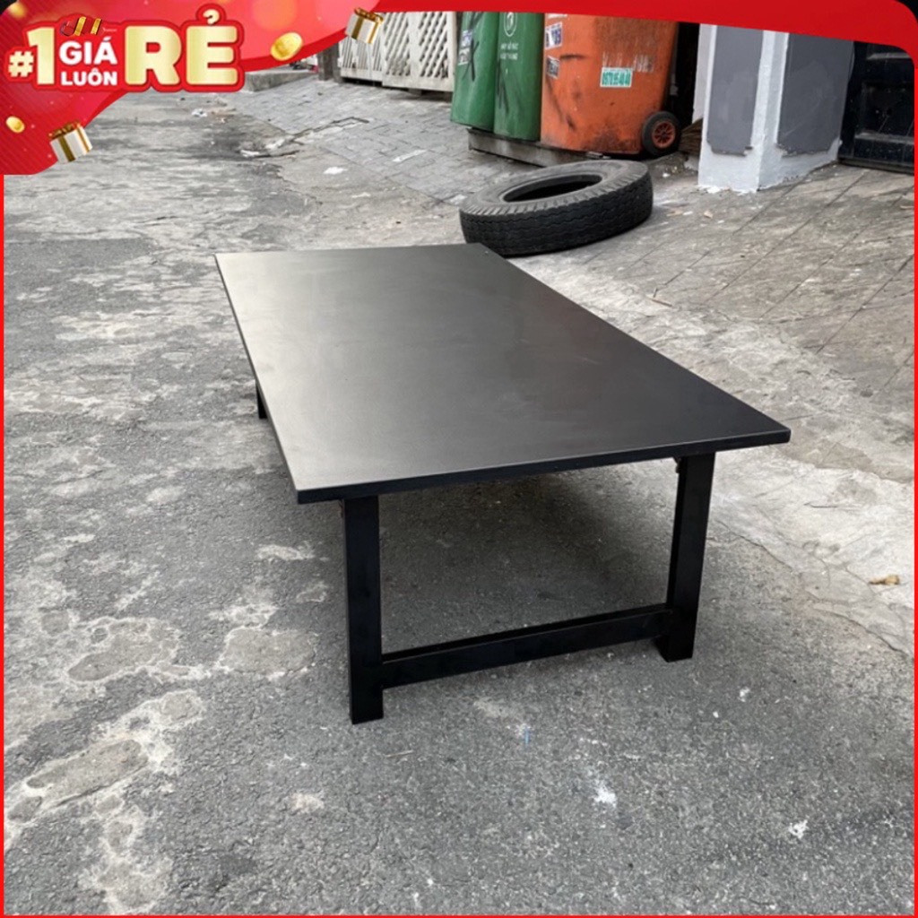Bàn làm việc chân xếp ,gấp gọn, Ngồi bệt khung sắt dày liên kết chắc chắn, mặt bàn mdf phủ melamin chống xước hàng sịn | BigBuy360 - bigbuy360.vn