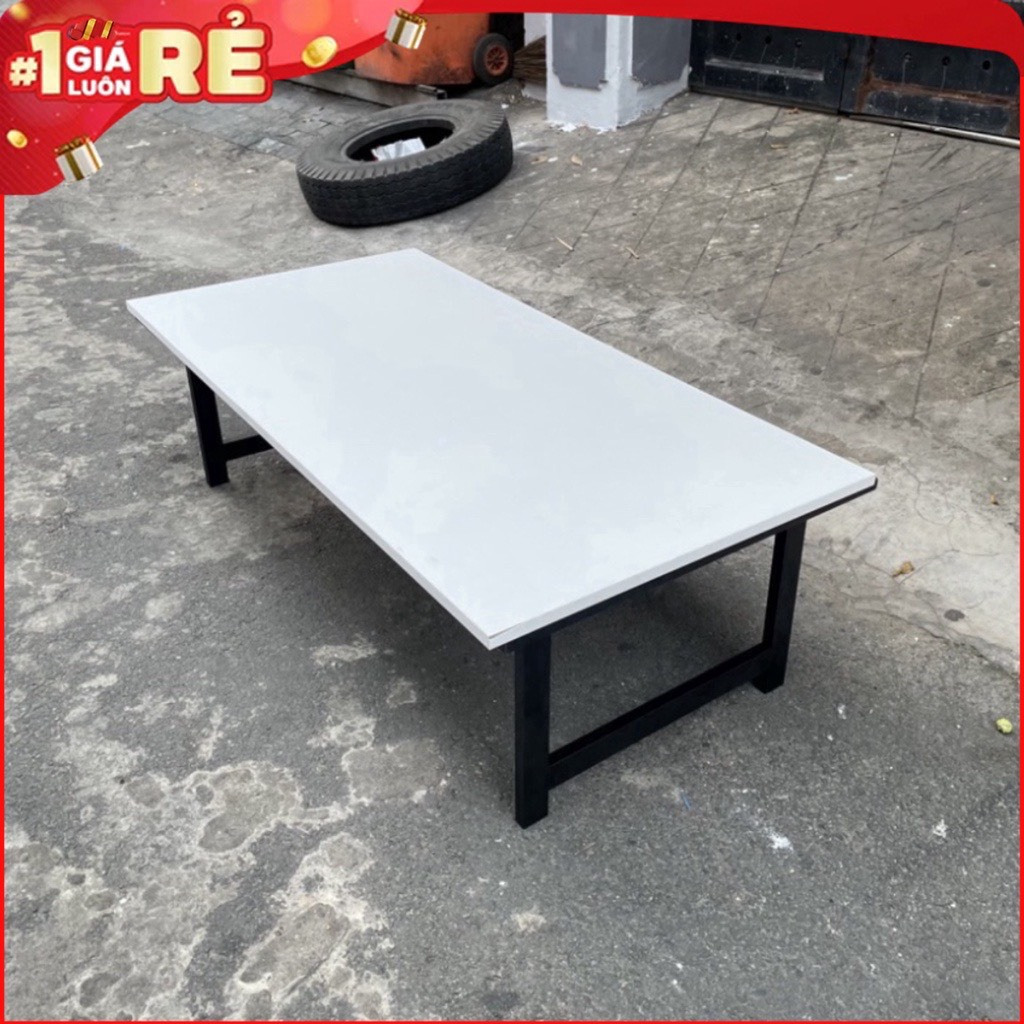 Bàn làm việc chân xếp ,gấp gọn, Ngồi bệt khung sắt dày liên kết chắc chắn, mặt bàn mdf phủ melamin chống xước hàng sịn | BigBuy360 - bigbuy360.vn