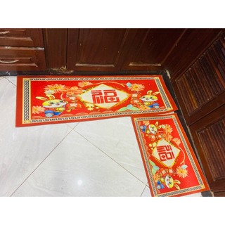 Bộ 2 thảm nhà bếp loại dày mẫu đẹp