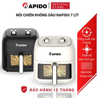 Nồi Chiên Không Dầu RAPIDO RAF 7.0m2 Dung Tích 7 Lít Công Suất 1700w Bảo Hành 12 Tháng