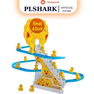 Vịt leo thang PLSHARK với phân loại nhiều con vịt với cầu trượt có âm thanh vui nhộn kèm đèn nháy đẹp mắt 