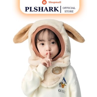 Mũ Len Cho Bé Trùm Đầu Kèm Kính Chắn Gió Chống Bụi PLSHARK