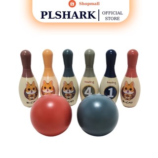 Trò chơi vận động ném Bowling cho bé với chất liệu Nhựa ABS cao cấp PLSHARK