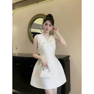 Đầm thiết kế vải vân chéo đủ size mẫu mới hotrend năm nay