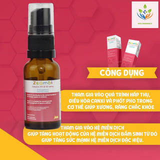 Vitamin D3k2 Zeambi dạng xịt 15ml