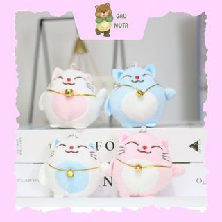 Thú nhồi bông mèo bông mèo thần tài 2023 - gấu bông mèo phát tài dễ thương cute nhiều màu nuta