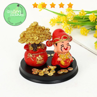 Tượng Thần Tài Hũ Vàng Mang Lại Tài Lộc 2024 - Hũ Vàng Thần Tài Mini Để Bàn Trang Trí Tết [HX416]