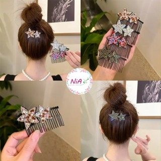  Xước tóc lược cài tóc nữ hình ngôi sao đính hạt phong cách PK175 