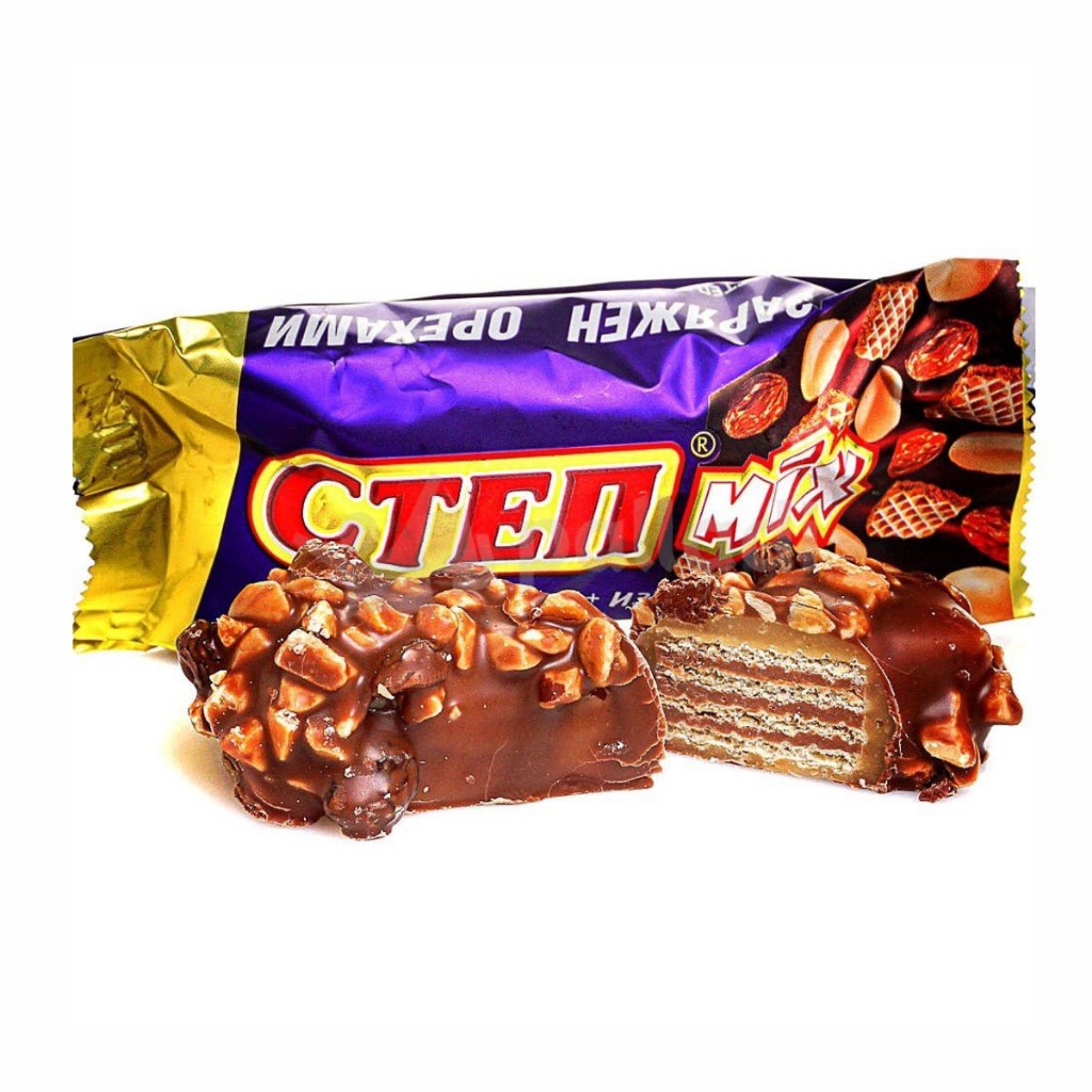 Kẹo Step Mix phủ socola lạc của Nga/ 500g