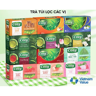 Trà đào cozy túi lọc 50gr/25 tép