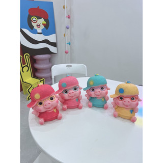 Heo đất đội nón baby 4 màu dễ thương