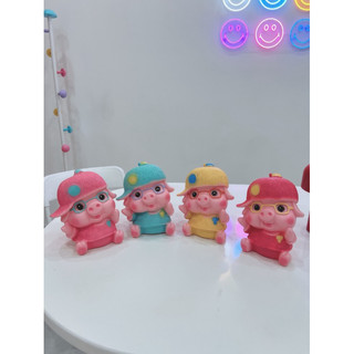 Heo đất đội nón baby 4 màu dễ thương