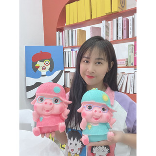 Heo đất đội nón baby 4 màu dễ thương