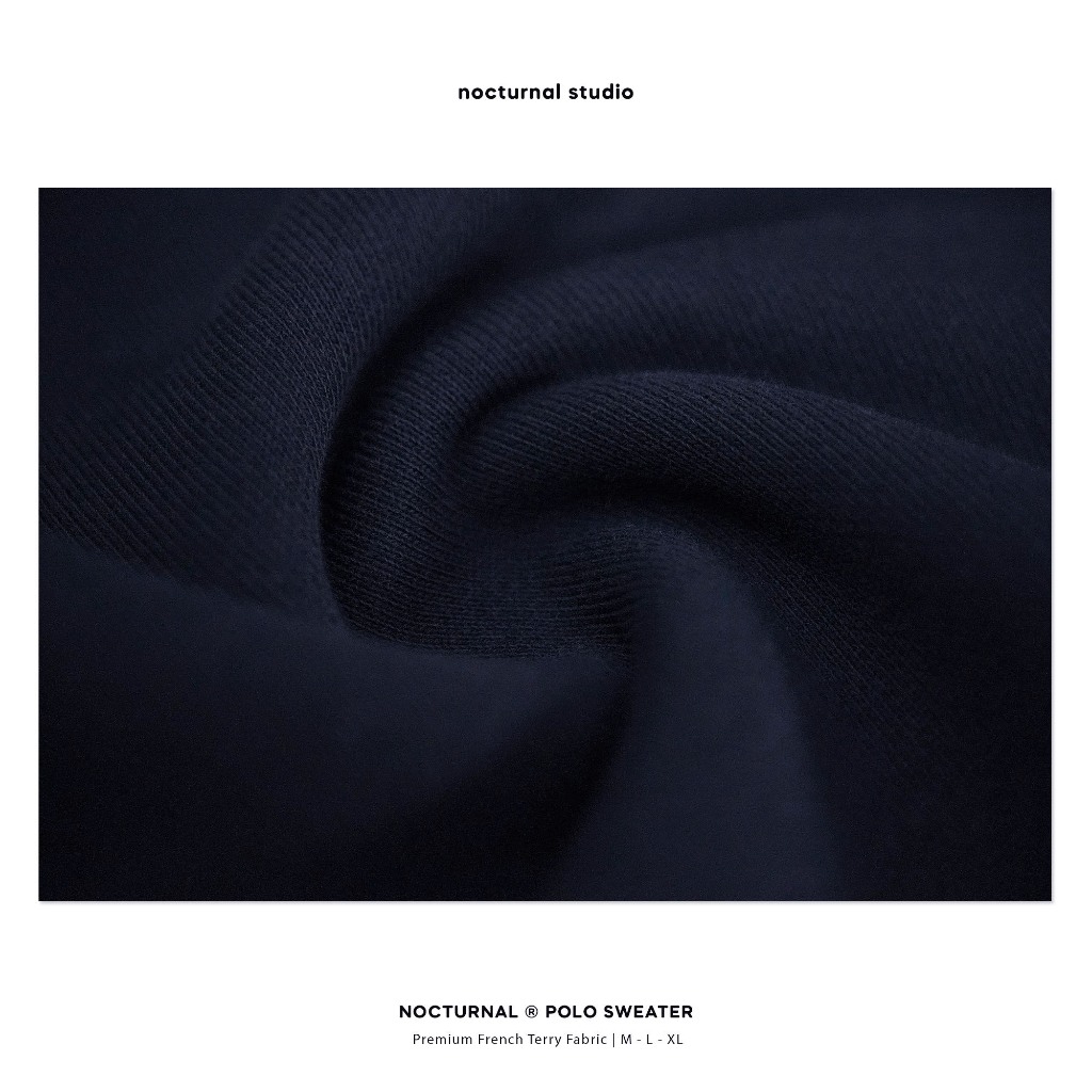Áo Polo Sweater NOCTURNAL Nỉ Chân Cua Cotton 100% Unisex Nam Nữ Local Brand | BigBuy360 - bigbuy360.vn