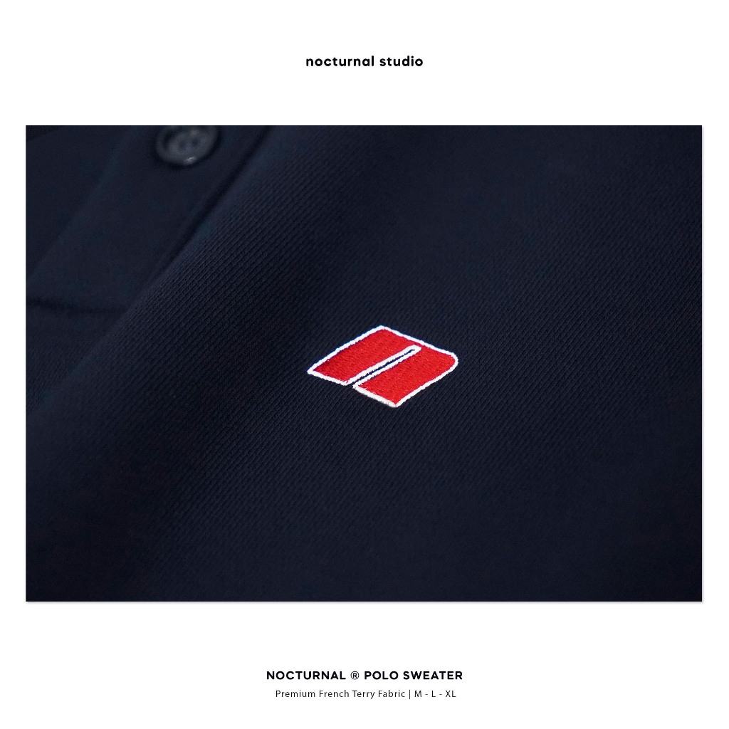 Áo Polo Sweater NOCTURNAL Nỉ Chân Cua Cotton 100% Unisex Nam Nữ Local Brand | BigBuy360 - bigbuy360.vn