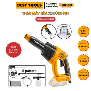 Máy rửa xe dùng pin 20v ingco cpwli2008