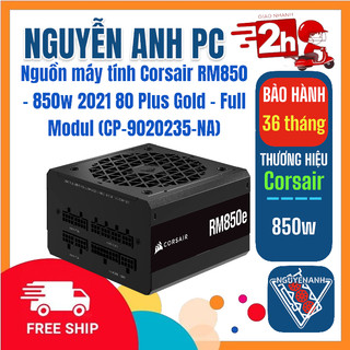 Nguồn máy tính Corsair RM850 - 850w 2021 80 Plus Gold - Full Modul (CP-9020235-NA) Chính Hãng