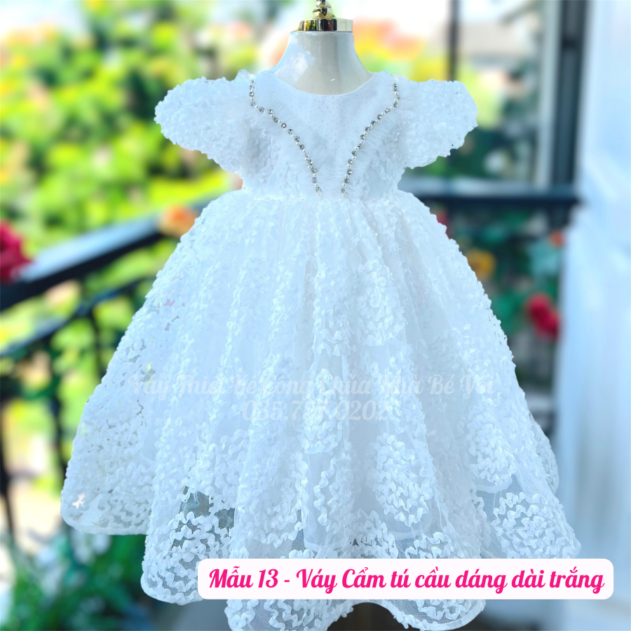 Váy công chúa đầm công chúa thiết kế cho bé gái dáng dài cho bé từ 1-10 tuổi và 8-35kg