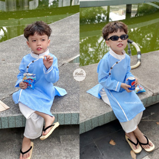 [CÓ SẴN] Áo dài em bé, áo dài bé trai cao cấp hàng loại 1 KHÔNG KÈM QUẦN [Hỏa tốc HCM]