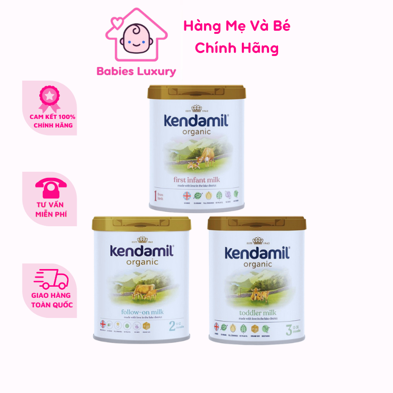 Sữa Kendamil Organic Số 1, 2 ,3 - Hộp 800g