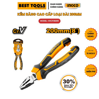 Kìm răng cao cấp 8 inch thép cr-v ingco hhcp28200