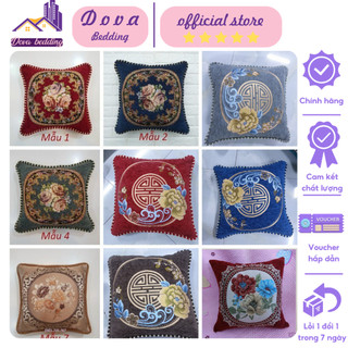 Gối tựa ghế tây âu decor phòng khách sang trọng - Gối tựa vuông trang trí kèm ruột kích thước 45x45cm