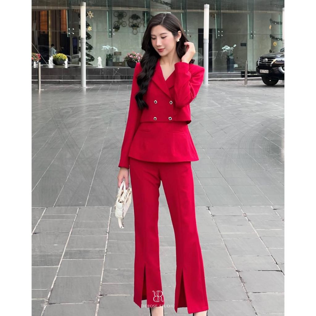 MADISON GILE - Áo hai đây tweed đen