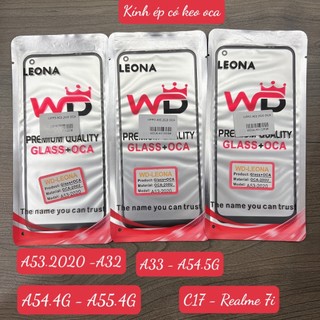 A53.2020 - kính ép màn hình có keo oca a55-4g - kính ép liền keo a55 4g - linh kiện bak