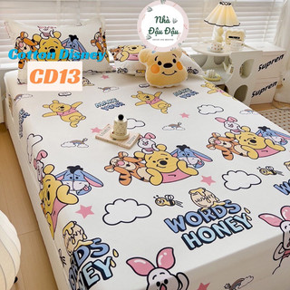 Set Ga Gối COTTON 3 Món Bo Chun Gồm 1 Drap/Ga Trải Giường Và 2 Vỏ Gối Phòng Ngủ