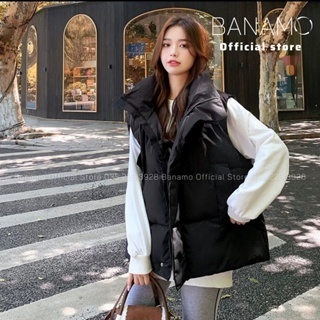 Áo Khoác Phao Gile Nữ Mùa Đông Áo Khoác Trần Siêu Ấm Chống Rét Hàng Quảng Châu Trung Quốc siêu ấm cho mùa đông