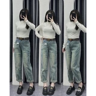 Quần jeans baggy kèm đai 1190 qc