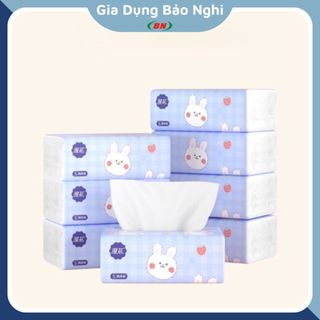Khăn giấy, khăn giấy thỏ,1 gói giấy ăn thỏ vỏ xanh 4 lớp
