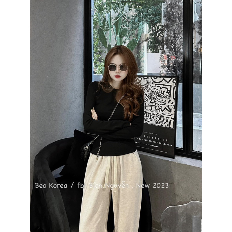 8021449 ÁO THUN TRƠN DÀI TAY JUNE